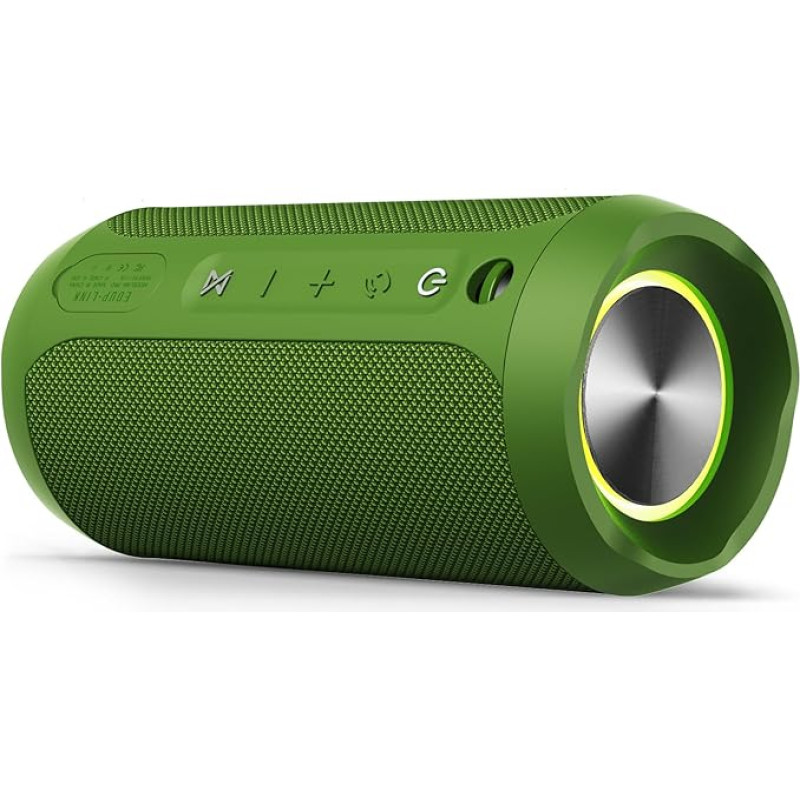 EDUPLINK Portable Bluetooth Speaker Waterproof IPX7 Wireless Speaker (Green)