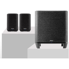 Denon Home 150 Stereo System with Wireless Home Subwoofer, 2.1 HiFi System with HEOS Built-in, Alexa, AirPlay 2