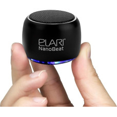 Elari NanoBeat - Tragbarer Mini Bluetooth Lautsprecher mit Mikrofon Bluetooth Box Kabellos Laute Musik, Robustes Metallgehäuse, LED-Licht, 5-Stunden-Spielzeit (Schwarz)