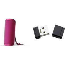 Energy Sistem Urban Box 2 Magenta Portable Speaker, Magenta Rose & Intenso 3500480 Micro Line 32 GB USB Stick USB 2 Black, 32 GB - USB 2.0