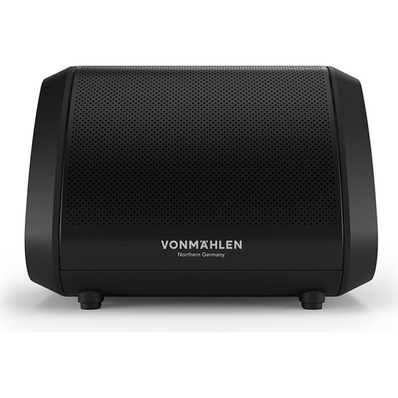 VONMÄHLEN Air Beats Mini Wireless Bluetooth Speaker with Distinctive Sound, Waterproof Music Box for 13 Hours of Music Enjoyment, Compatible with All Bluetooth-Enabled Devices (Black)