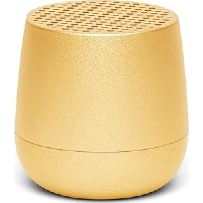 Lexon Mino+ Bluetooth Speaker, Rechargeable, Compatible with TWS Technology (Aluminium) (Light Yellow)