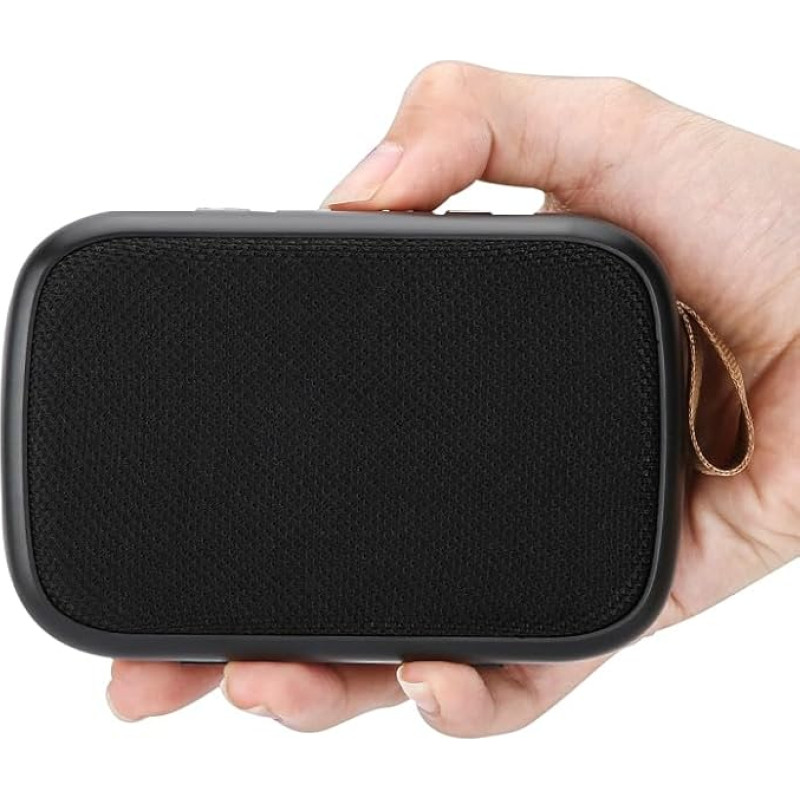 Access4us Portable Mini Bluetooth Speaker ● Waterproof ● Optimal Sound Quality ● Multifunctional ● Universal Connectivity ● Long Battery Life (Black)