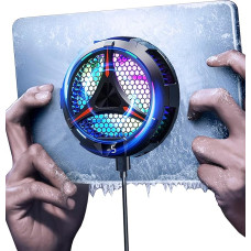 ACEDAYS iPad aušintuvas, magnetinis planšetinio kompiuterio aušintuvas iPad/Surface Pro/Samsung Tab, suderinamas su Steam Deck, universalus radiatorius su temperatūros ekranu, skirtas mobiliesiems žaidimams, Tiktok tiesioginei transliacijai