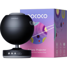 POCOCO Starry Sky Projector, Galaxy Star Projector, Home Planetarium for Children and Adults, Bedroom, Indoor Decoration, Sleep Aid and Relaxation - with 2 Discs