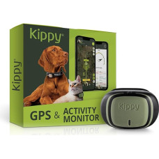 Kippy Evo GPS ir aktyvumo monitorius šunims ir katėms, 38 g, atsparus vandeniui, 10 dienų baterija