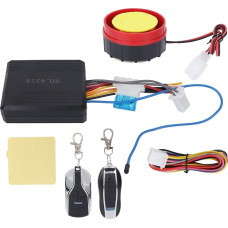 Motorcycle Safety Alarm, 12 V Universal Motorcycle Waterproof Anti-Theft Warning System Kit Disposable Remote Control