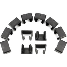 Hyakoz Rattan Furniture Connectors Garden Furniture Connector Clips Polyrattan Furniture Clips for Patio Furniture Outdoor Couch Black Connection Clips 12 Pieces