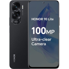 HONOR 90 Lite išmanusis telefonas 5G 8GB + 256GB 6,7 colių 90Hz triguba galinė kamera 100MP didelės talpos 4500mAh Android 13 Dual SIM 5109ASWC Black