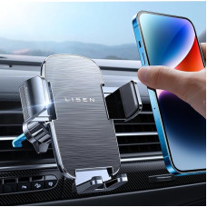 LISEN mobiliojo telefono laikiklis automobilinis ventiliacijos laikiklis [2024 Upgrade Hook Clip] 360° pasukamas automobilinis laikiklis iPhone 16 15Pro MaxSamsung Xiaomi HUAWEI4-7 serijai