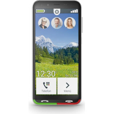 emporia SUPEREASY | Senjorų mobilusis telefonas 4G Volte | Senjorų išmanusis telefonas be sutarties | Mobilusis telefonas su pagalbos iškvietimo mygtuku | 5 colių ekranas | Android 10 | 13 MP kamera | Juoda