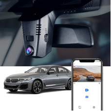 Fitcamx Dash Cam Compatible with BMW 5 7 Series 530i 540i 530e 740i 745e 750i M550i M760i Xdrive G30 G31 G11 6 Series Gran Turismo (G32), 4K WiFi Car Camera, Night Vision, UHD Night Vision, G-Sensor,