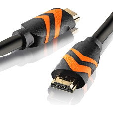 SEBSON HDMI kabelis 15 m 2.0b, didelės spartos, su Ethernet, 4K/60Hz, Ultra HD 2160p, Full HD 1080p, 3D, HDR, ARC Audio Return, PVC danga