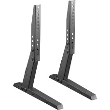 RICOO TV Ständer Höhenverstellbar - Universal Standfuß Fernseher Standfuss für 19-47 Zoll FS309-S/TV Bodenständer - TV stovas/TV stovas Max. VESA 400x200 Flach Curved Bildschirm Schwarz