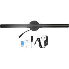 3D holograminis ventiliatorius, 16,5 colio 3D holograminis projektorius, reklaminis ekranas, holograminis ventiliatoriaus projektorius, 2000 x 224 raiška, 224 LED šviesos karoliukai verslo reklamai