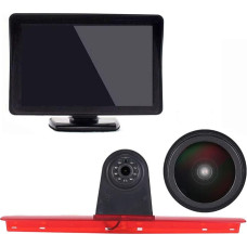 18 mm objektyvas Aukščiausios kokybės atbulinės eigos kamera + 4,3 colių TFT LCD ekranas Automobilio monitorius Stabdžių žibintas Automobilio stogo atbulinės eigos kamera, skirta VW T5 Bus Transporter Multivan Caravelle