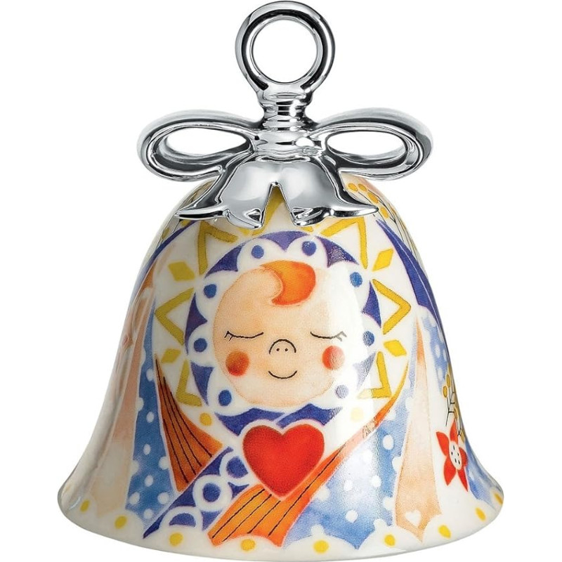 Alessi Weihnachttsschmuck, Porzellan, Bunt, 7,2 x 7,2 cm