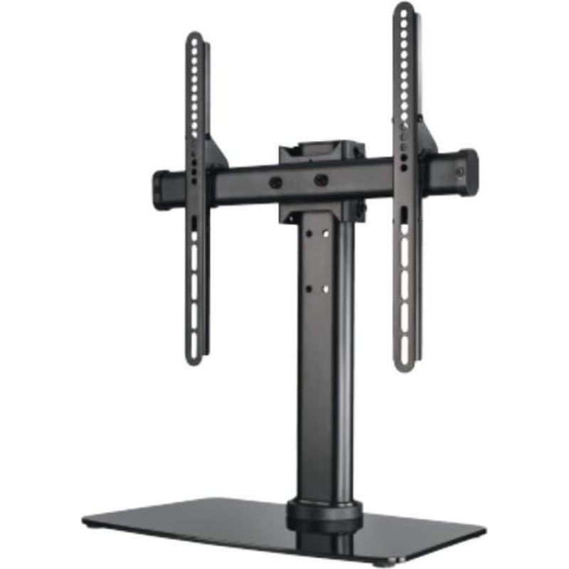 Hama TV-Ständer, neigbar, drehbar, vollbeweglich (für Fernseher von 81-140cm/32-55 Zoll, höhenverstellbar, Grundplatte aus Glas, bis 30kg, VESA bis 400x400) Fernsehständer, TV-Standfuß schwarz