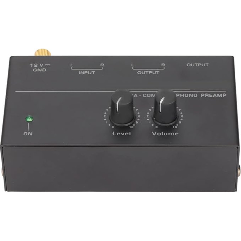 CCYLEZ PP500 Phono Turntable Preamp, elektroninis garso stereofoninis fonografo stiprintuvas, mažo triukšmo gramofono stiprintuvas, įvestis