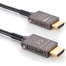 Inakustik eagle cable by 313245002 - Deluxe Ultra High Speed HDMI 2.1 Cable | 2 m | 48 Gbps | Fibre Optic Cable | UHD 10K @ 120Hz | Professional Home Cinema & Gaming | HDR10+ | eARC (Audio Return)