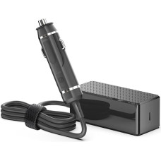 HKY Cigarečių žiebtuvėlio 140 W USB C automobilinis įkroviklis GaN III automobilinis įkroviklis PD3.1 adapteris, skirtas Huawei Matebook X Pro, Redmi Book Pro 16 2024, Lenovo Thinkpad Thinkbook 16p 2024, Asus ProArt P16 H7606