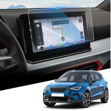 WEIPIN 9.2 Inch Navigation Tempered Glass Screen Protector for Sea-t Ibiza Arona 2022 2023 2024 Navigation Screen Protector GPS Navigation Screen Protector Tempered Glass 9H Scratch-Resistant