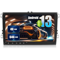 [4+64G] SIXWIN Android 13 automobilinis radijas VW Golf 5 Golf 6 Skoda Polo Passat Tiguan Touran su Carplay/Android Car/Mirrorlink, 7 colių talpinis jutiklinis ekranas su WiFi GPS FM Bluetooth