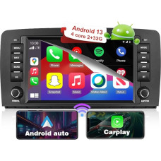 RICBAFEE Android 13 Autoradio für Benz R-Klasse W251 2006-2012, 8 Zoll Touchscreen Stereo mit CarPlay Freisprecheinrichtung FM RDS EQ MirrorLink Rückfahrkamera Lenkradsteuerung (2+32GB 4Core)