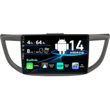 SXAUTO Android 13 IPS automobilinis radijo imtuvas Honda CRV (2012-2016) - Integruotas Carplay/Android Car/DSP - LED kamera + MIC - 4G + 64G - DAB 360-CAM vairo valdymas Fast Boot WiFi AHD - 2 DIN 10,1 colių