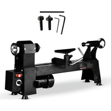AFLEPCBRQ Multifunctional Miniature Carpenter Turning of 250/750W, Metal Turner from 24.8/30 Inch, Spindle Speed 750~3200rpm/650~3800rpm Machine CNC for Carpentry (Size: 24.8 Inches)