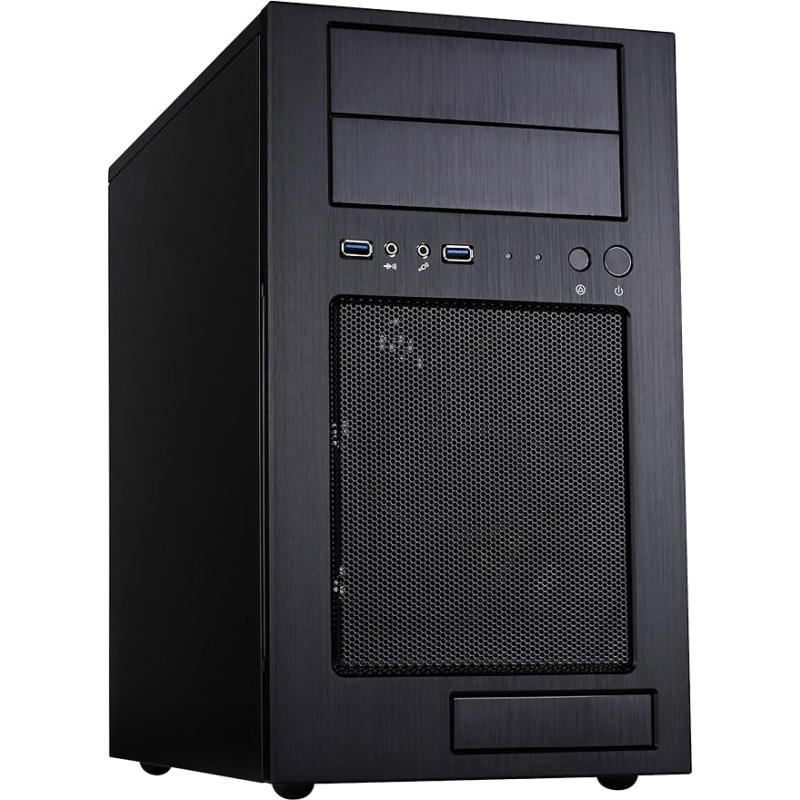 SilverStone Technology SilverStone SST-TJ08B-E - Temjin Micro ATX Mini Tower Gehäuse mit hervorragenden Kühleigenschaften, schwarz