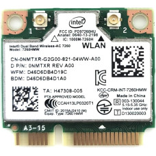 Intel Netzwerkprozessor 7260, HMWG.R überarbeitetes WiFi-WLAN AC 7260 H/T Dual Band 2 x 2 AC + Bluetooth HMC, inklusive Befestigungsschrauben, Modell: 7260. HMWG.R, Kompiuteriai ir elektronika