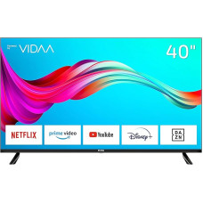 DYON Smart 40 VX-2 100 cm (40 Inch) TV (Full HD TV, HD Triple Tuner (DVB-C/-S2/-T2), App Store, Prime Video, Netflix, YouTube, DAZN, Disney+) [Model Year 2023], Black