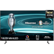 Hisense 65U6NQ 164 cm (65 Inch) TV 4K Mini LED ULED HDR Smart TV, 60Hz, HDMI 2.0, Game Mode Plus, Dolby Vision & Atmos, Bluetooth, Alexa Built-in, Anthracite, [2024]