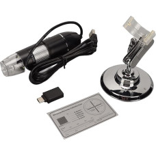 Skaitmeninis mikroskopas, 1600 kartų padidinimas HD raiška, nešiojamasis rankinis mikroskopas, 8 LED lemputės, C tipo USB 2 in 1, elektroninis skaitmeninis mikroskopas 