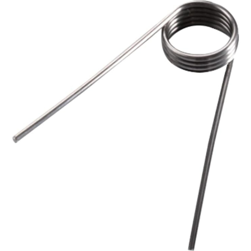 RSRSR Edelstahl-Torsionsfederdrahtdurchmesser 0,9 mm, Außendurchmesser 6 mm, mechanische Torsionsfedern aus Federstahl,(0.9x6mm-4 Turns - 45°)