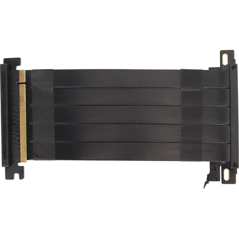 VBESTLIFE PCIE 4.0 X16 Riser Cable, Graphics Card 180 Degree GPU Extension Cable for RTX 4090 4080 4070 4060, for RX7900 XT7800 XT7700 XT7600 7500 (Black)