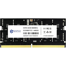 ByteFest DDR5 RAM 32GB 5600MHz PC5-44800 CL46 1.1V SODIMM On-Die ECC 262 kontaktų atminties modulis nešiojamiesiems kompiuteriams/nešiojamiesiems kompiuteriams