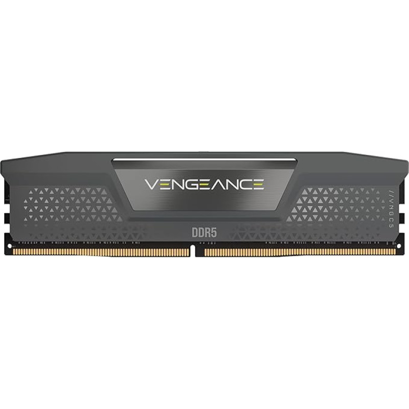 CORSAIR Vengeance DDR5 RAM 32GB (1x32GB) 5600MHz CL40-40-40-77 1.25V AMD Expo Intel XMP 3.0 atmintis staliniams kompiuteriams - pilka (CMK32GX5M1B5600Z40)