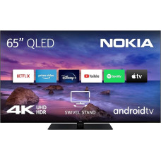 Nokia 65 Inch (164 cm) QLED 4K UHD TV Smart Android TV (HDR10, DVB-C/S2/T2, Netflix, Prime Video, Disney+) - QN65GV315ISW - 2023