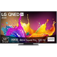 LG 55QNED86T6A TV 55 Inch (139 cm) QNED TV (α8 4K AI Processor, webOS 24, HDR10, up to 120Hz) [Model Year 2024]