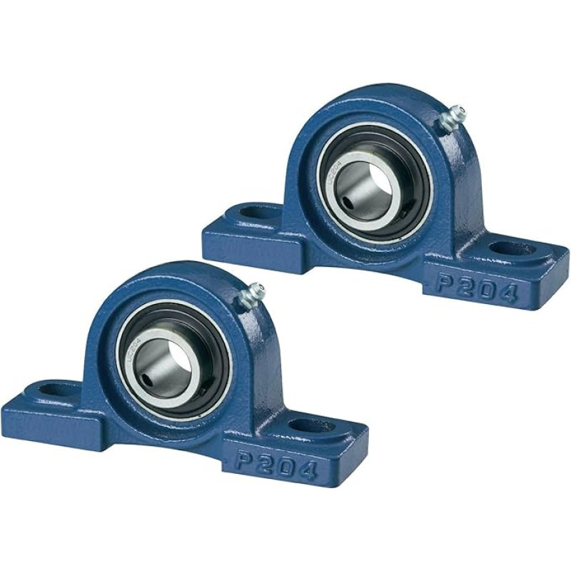 2 PCS - UCP 206 / NP30 206 30mm bore, Mounted Block Cast Housing Self-aligning Pillow Bearing