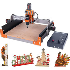 FoxAlien CNC Milling Machine Masuter 3S with NEMA 23 Closed-Loop Stepper Motor, 400 W Spindle 3 Axis Engraving Milling Machine for Wood Acrylic Aluminium Carving Cutting
