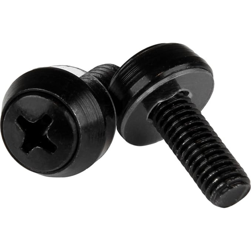 StarTech.com M6 x 12mm - Mounting Screws - Pack of 50 - M6 Screws for Server Rack and Server Cabinet