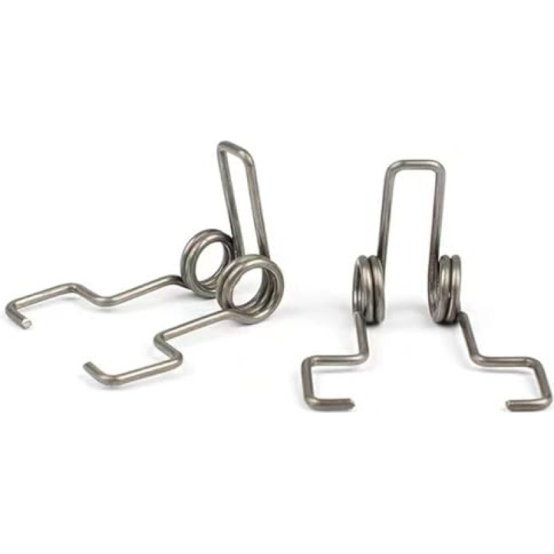 Torsionsfedern, kleine Torsionsfeder, 2 Stück 2,0 x 13 mm, 2 Runden Federbremse, Gaspedale, Rückholfedern for Kart-Wagenteile(A)