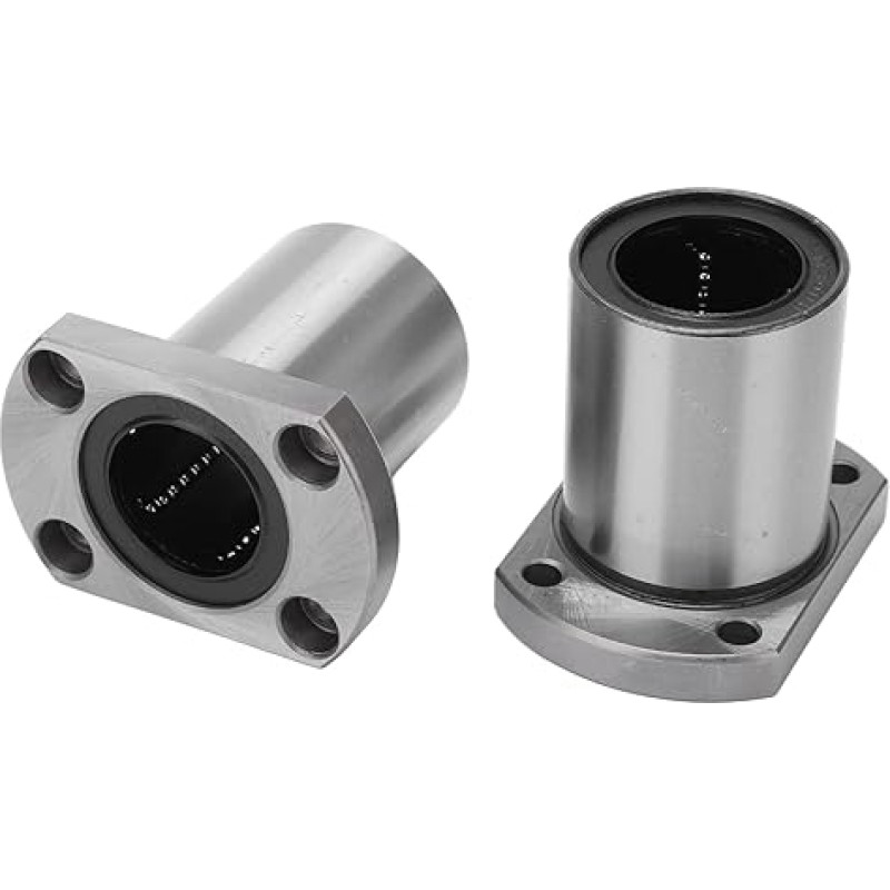 Fafeicy 2 Flanged Linear Bearings Linear Bearing Replacement Parts Inner Diameter 30mm for CNC Linear Motion Axis