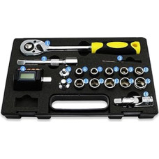 Skaitmeninis sukimo momento raktų adapteris Skaitmeninis sukimo momento matuoklis Mini sukimo momento adapteris 1/2 colio su foniniu apšvietimu Ratchet veržliarakčių rinkinys Automobilių dviračių remonto rankiniai įrankiai automobiliui