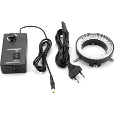 3,5 W LED mikroskopo žiedo šviesa, mikroskopai LED apšvietimo lempos ryškumas reguliuojamas žiedo lempos apšvietimo šviesa 100-240 V (Europos reglamentai)