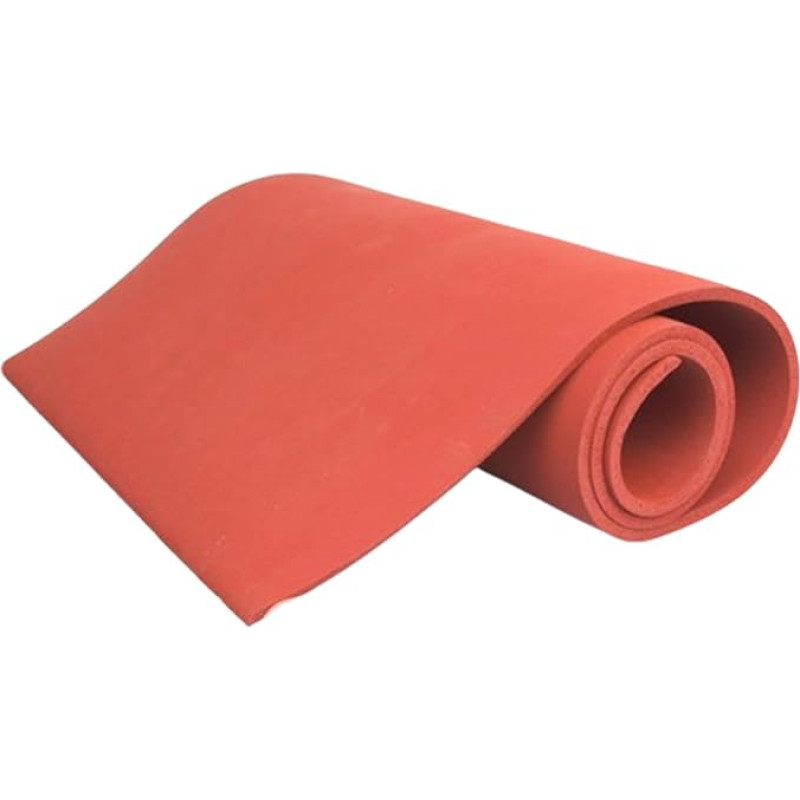 TIHONORI Red Silicone Foam Panels, Silicone Mat, Sponge Sheets, High Temperature Resistance, 0.5 x 1 m, Thickness 1-2 mm, 2 mm