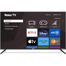 RCA Smart TV 50 Inch (126 cm) UHD 4K LED TV Roku TV with WLAN HDR10 HLG Triple Tuner HDMI USB (Only for Germany) 2024, RK50UN1